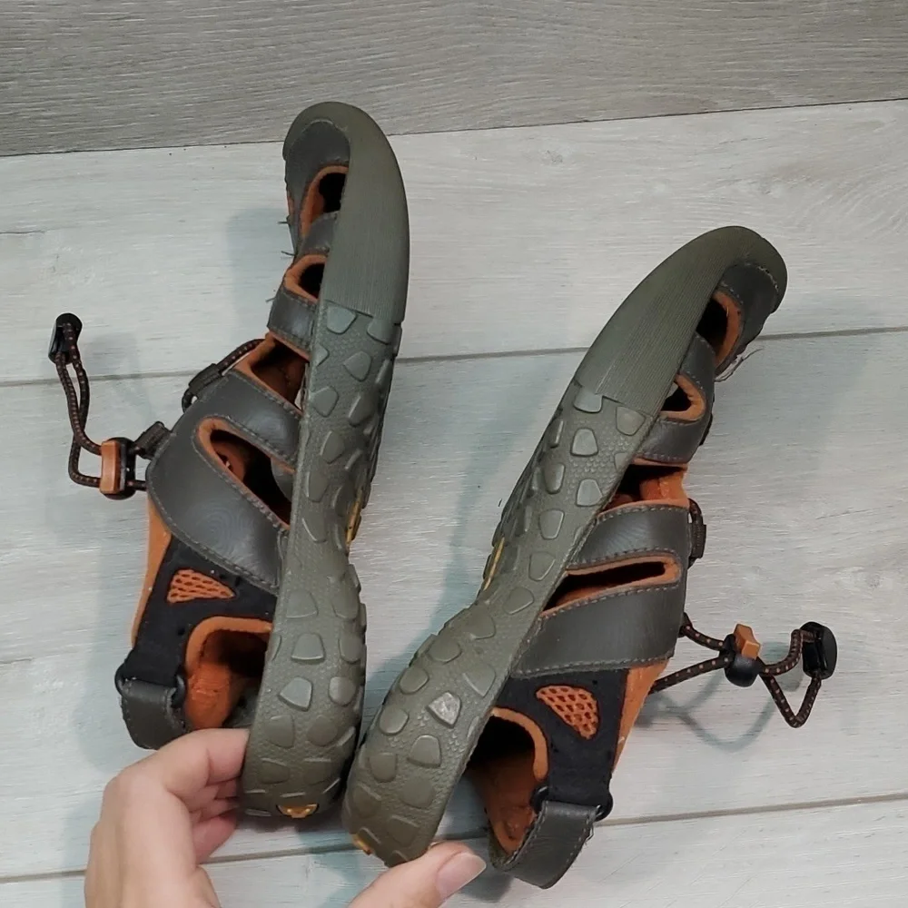 Keen Big Boys Youth Outdoor Hiking Comfort Leather Waterproof Sandals shoes sz 3